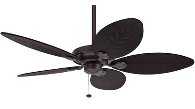 Outdoor Elements 137cm Bronze-Brown Ceiling Fan with Pull Chain by Hunter