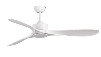 Luzon 132cm White-White Ceiling Fan with Remote Control by Faro