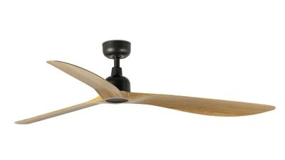 Outwood 150cm Brown-Oak Ceiling Fan with Remote Control by Faro