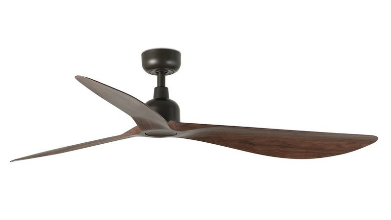Outwood 150cm Brown-Walnut Ceiling Fan with Remote Control by Faro