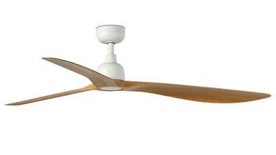 Outwood 150cm White-Oak Ceiling Fan with Remote Control by Faro