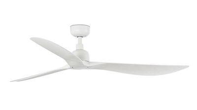Outwood 150cm White-White Ceiling Fan with Remote Control by Faro