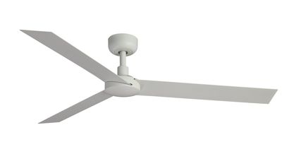 Cruiser 160cm White-White Ceiling Fan with Remote Control by Faro