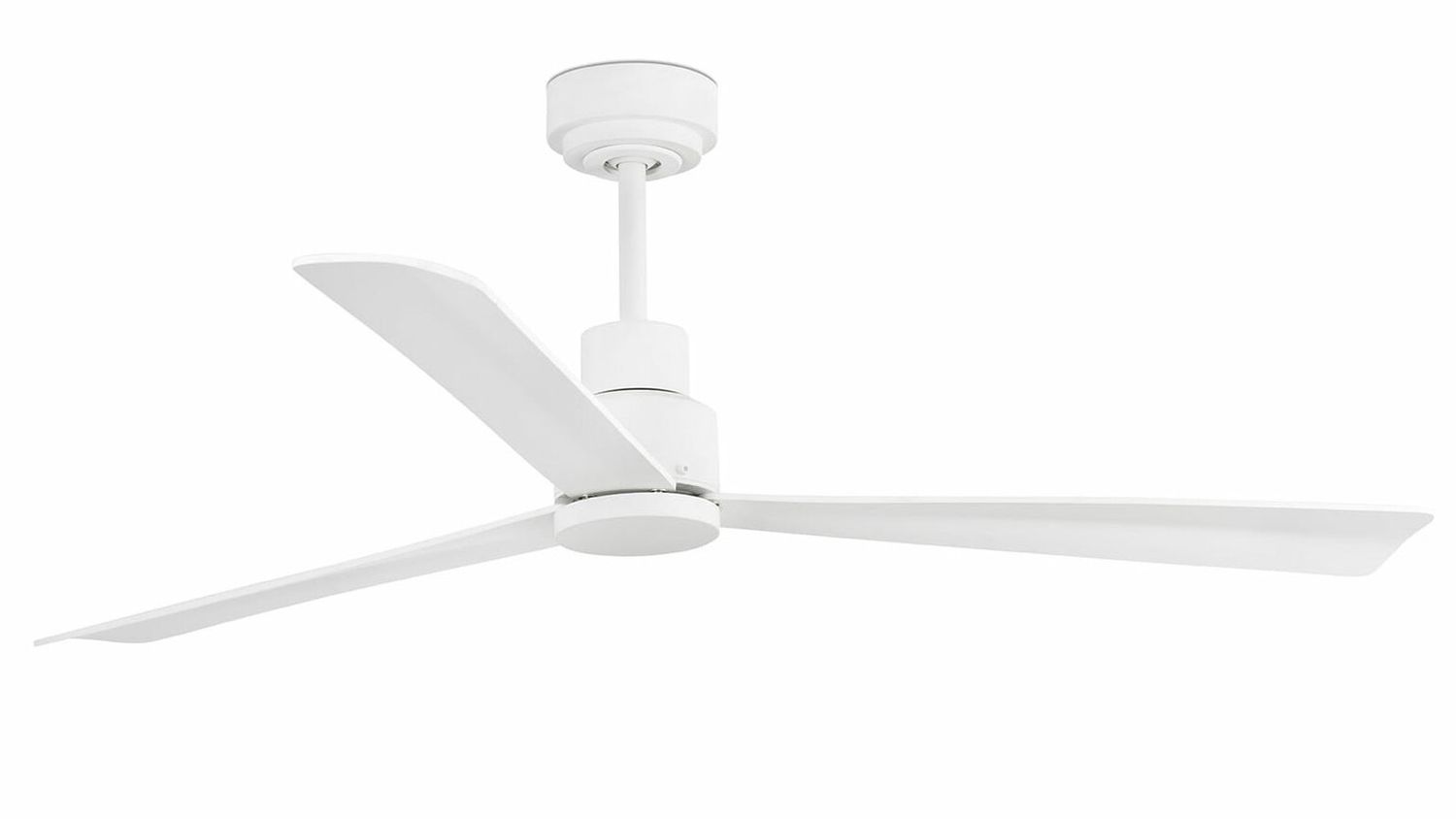 Nassau 128cm White-White Ceiling Fan with Remote Control by Faro