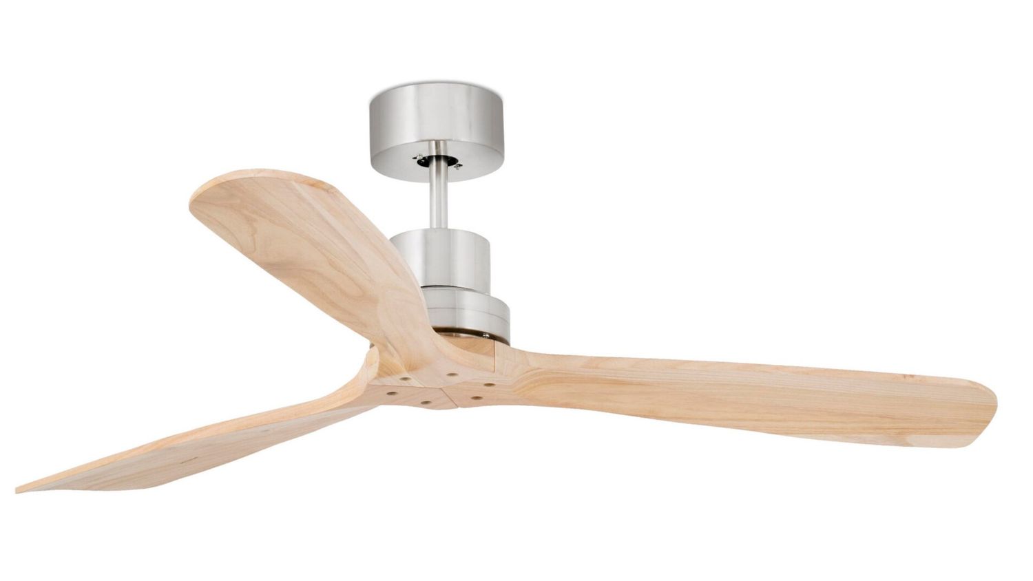 Lantau 132cm Nickel-Pine Ceiling Fan with Remote Control by Faro