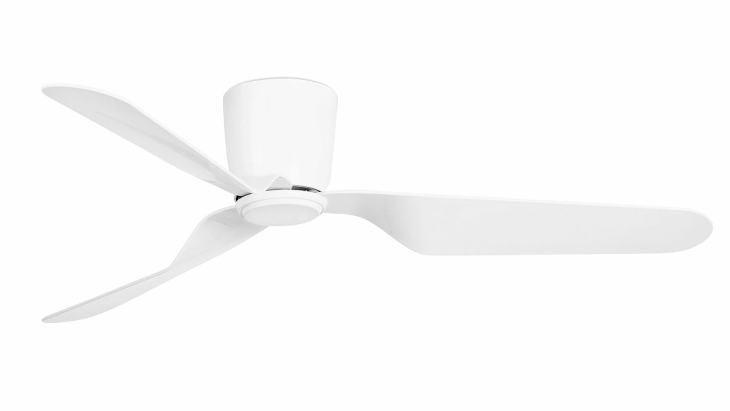 Pemba 132cm White-White Ceiling Fan with Remote Control by Faro