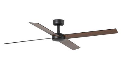 Rudder 4 132cm Black-Walnut Ceiling Fan with Remote Control by Faro