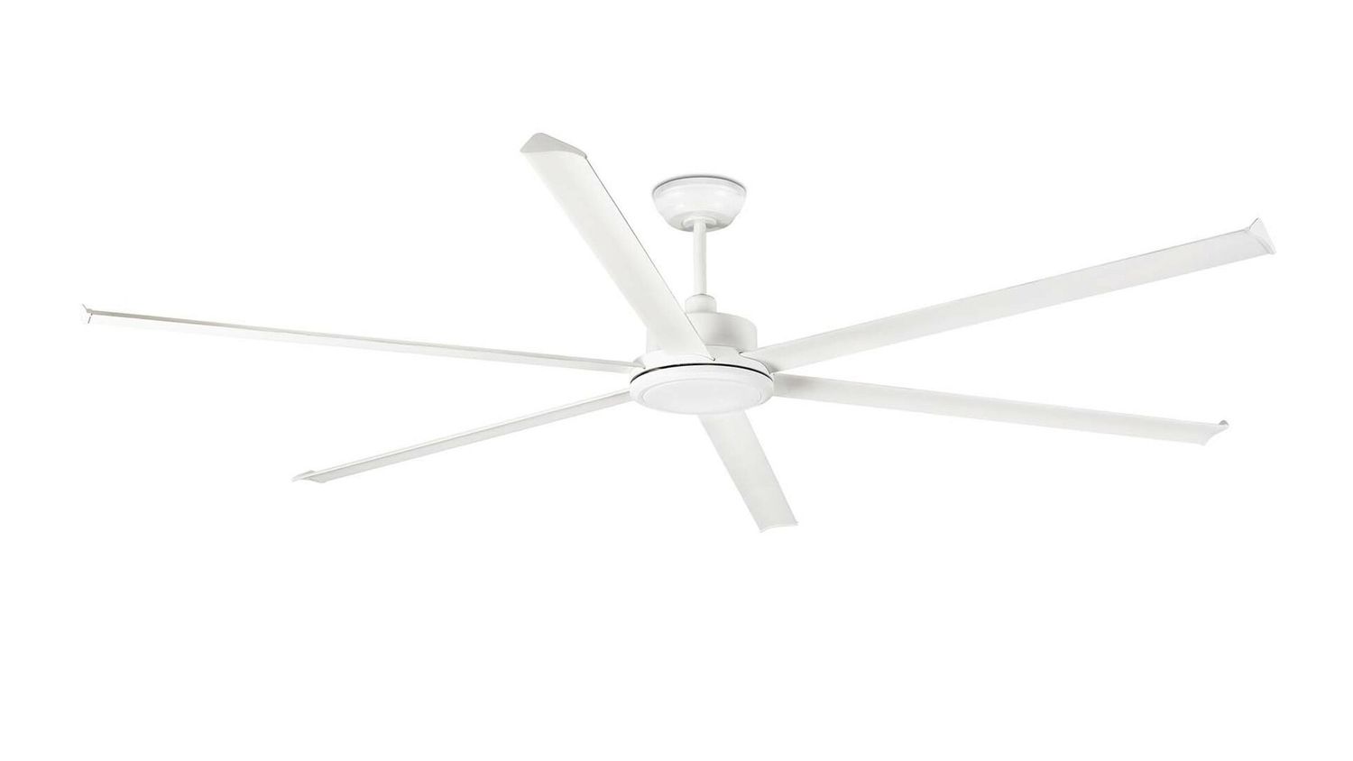 Rotterdam 25 250cm White-White Ceiling Fan with Remote Control by Faro