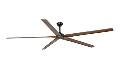 Bigwood 240cm Black-Walnut Ceiling Fan with Remote Control by Faro