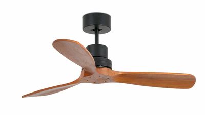 Lantau 107cm Black-Walnut Ceiling Fan with Remote Control by Faro
