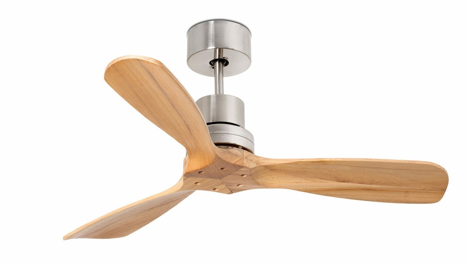 Lantau 107cm Nickel-Pine Ceiling Fan with Remote Control by Faro