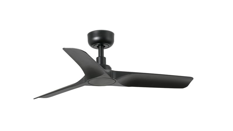 Hey 90cm Black-Black Ceiling Fan with Remote Control by Faro