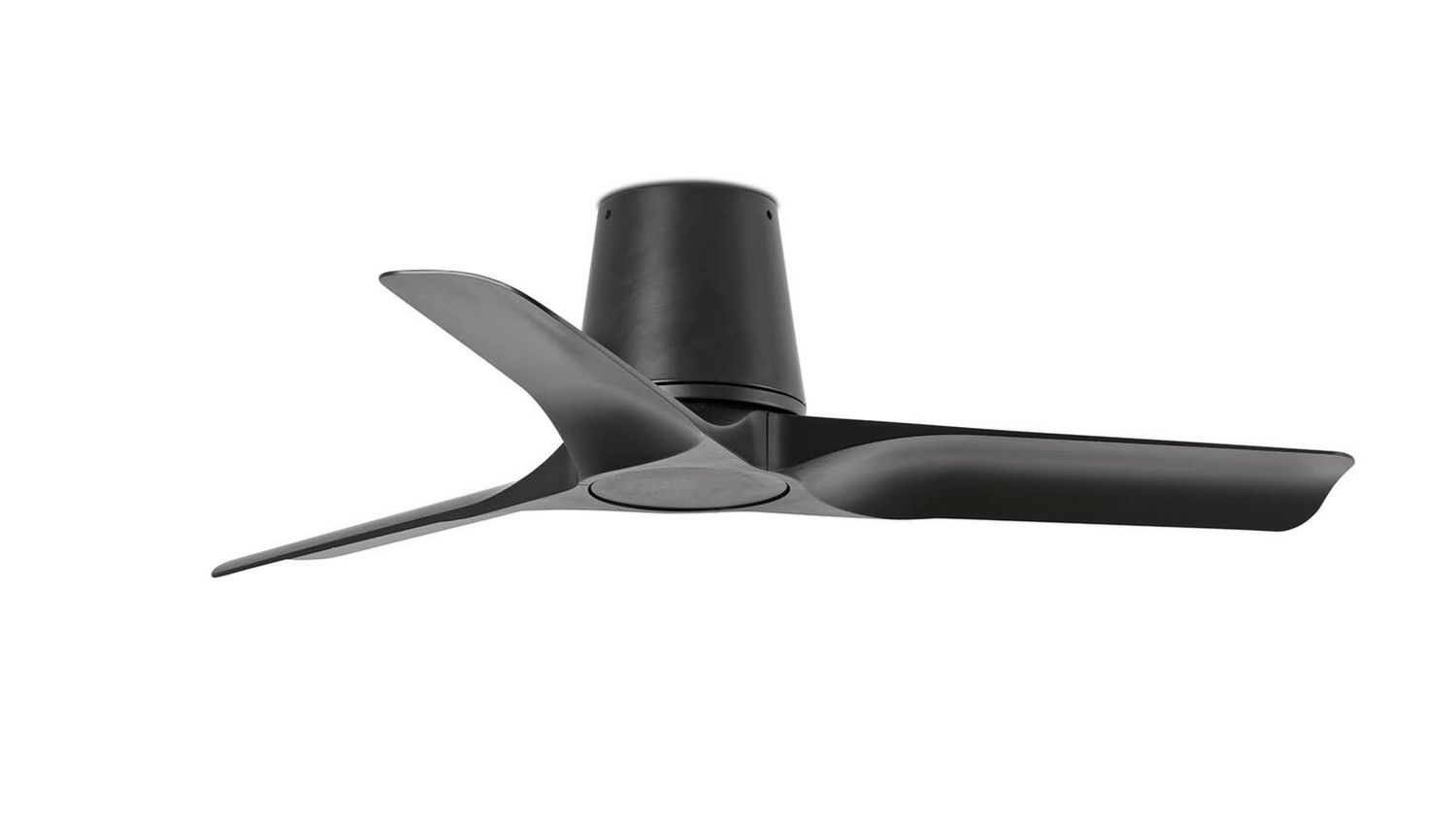 Hey Tub 90cm Black-Black Ceiling Fan with Remote Control by Faro