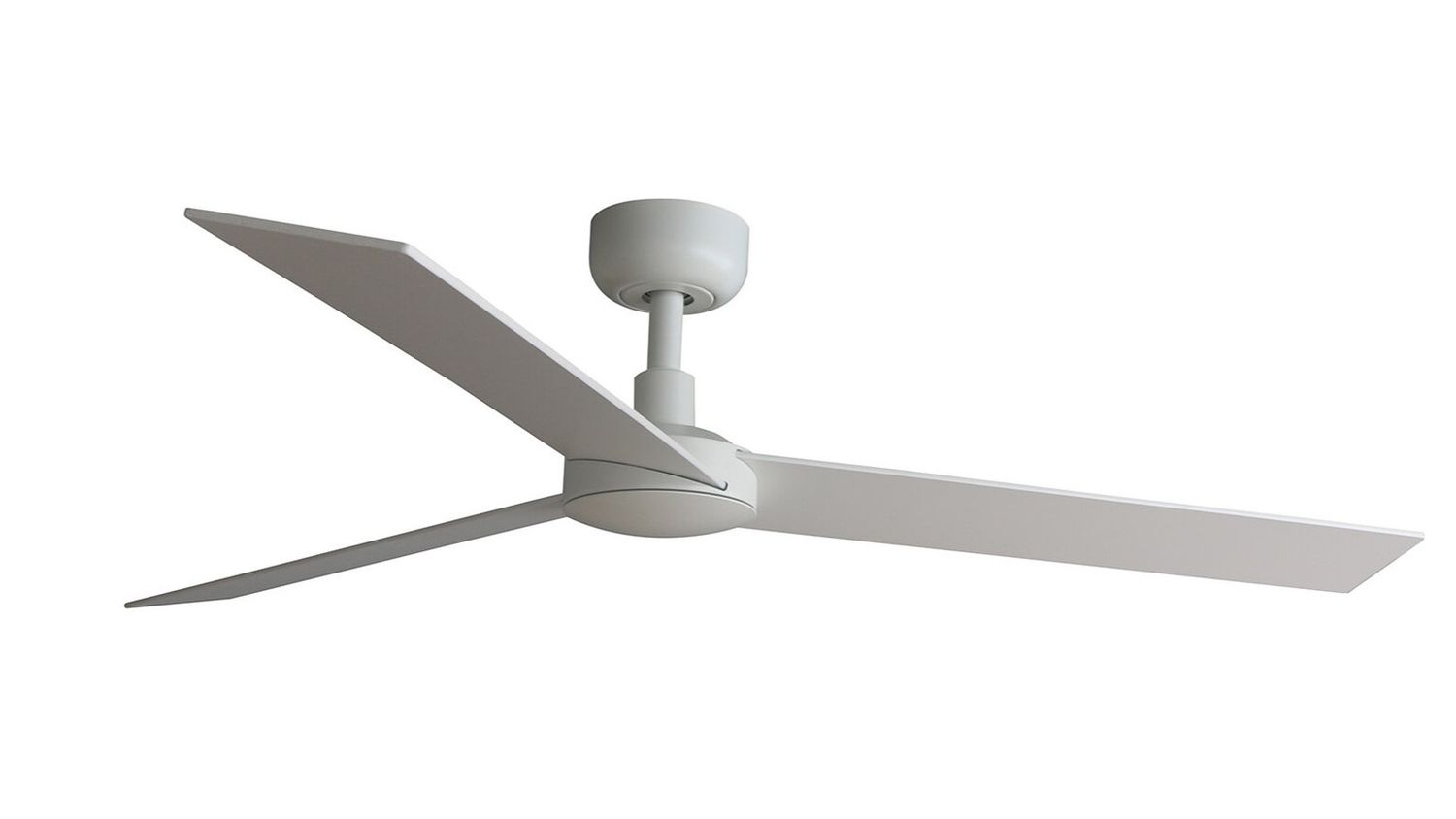 Rudder 132cm White-Ash Ceiling Fan with Remote Control by Faro