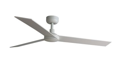Rudder 132cm White-Ash Ceiling Fan with Remote Control by Faro