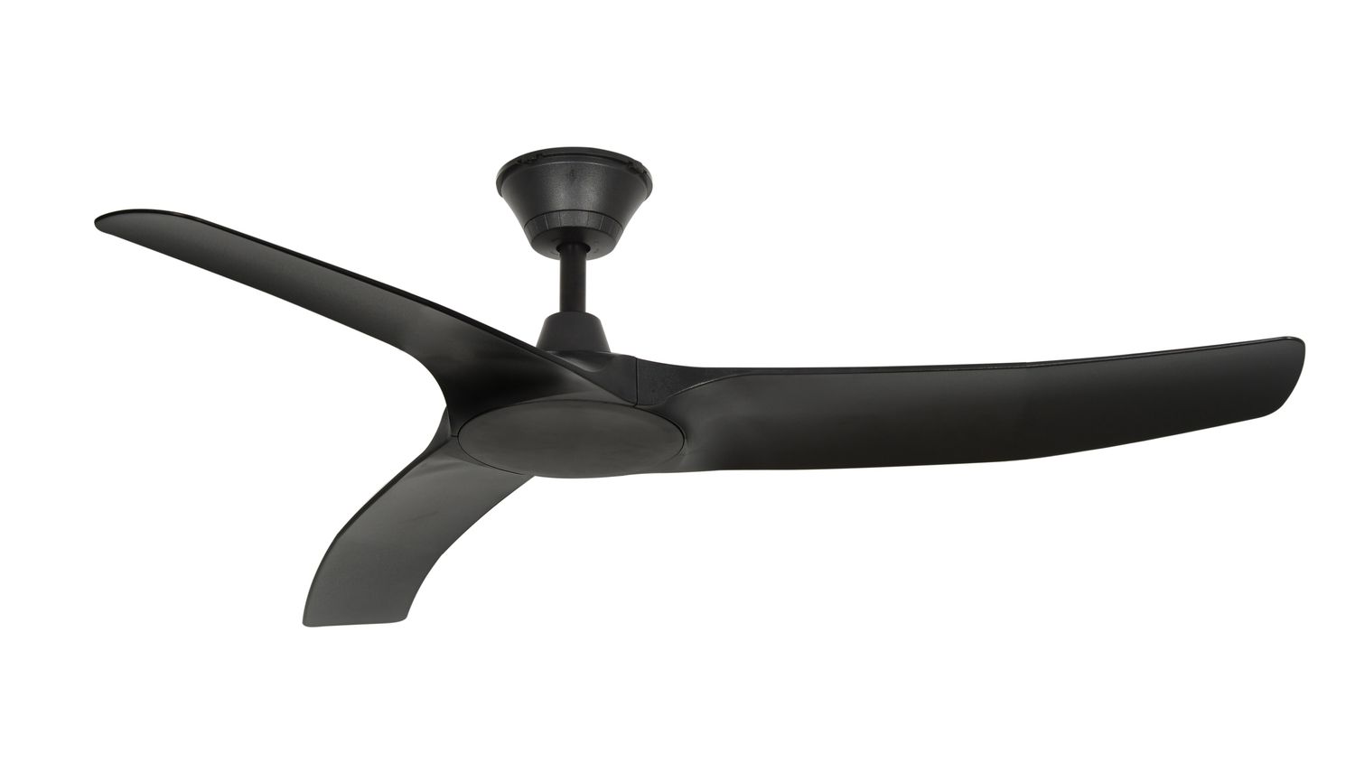 Calisto 132cm Black-Black IP65 Ceiling Fan with Remote Control by Lumos