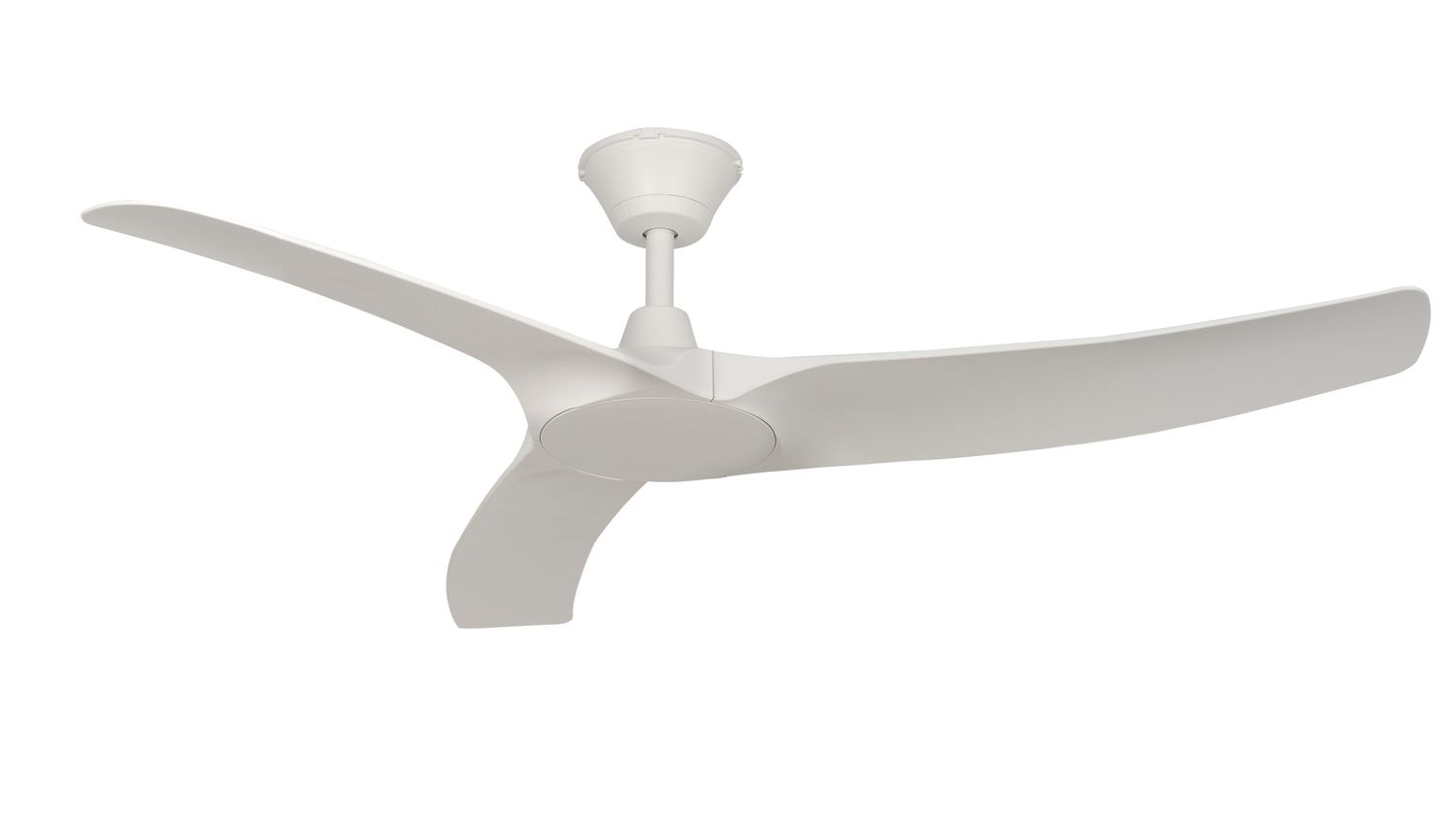Calisto 132cm White-White IP65 Ceiling Fan with Remote Control by Lumos