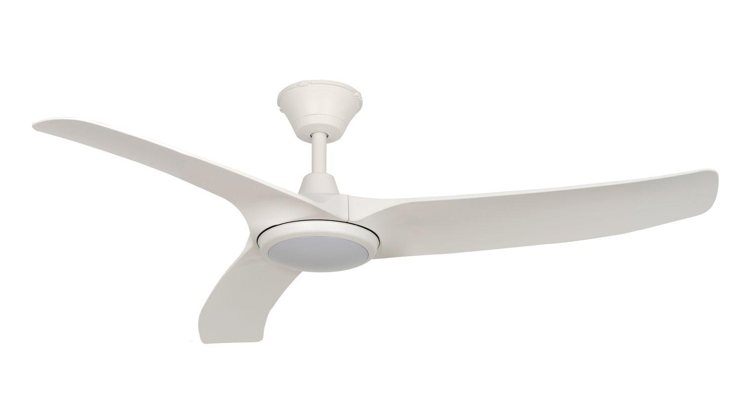 Calisto 132cm White-White IP65 Ceiling Fan with Light &amp; Remote Control by Lumos