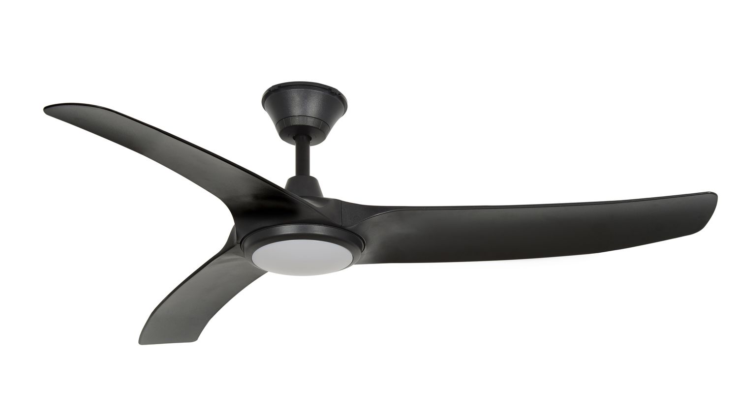 Calisto 132cm Black-Black IP65 Ceiling Fan with Light &amp; Remote Control by Lumos