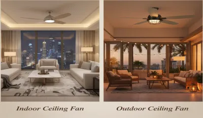 Indoor vs Outdoor Ceiling Fans: Dubai Ceiling Fans