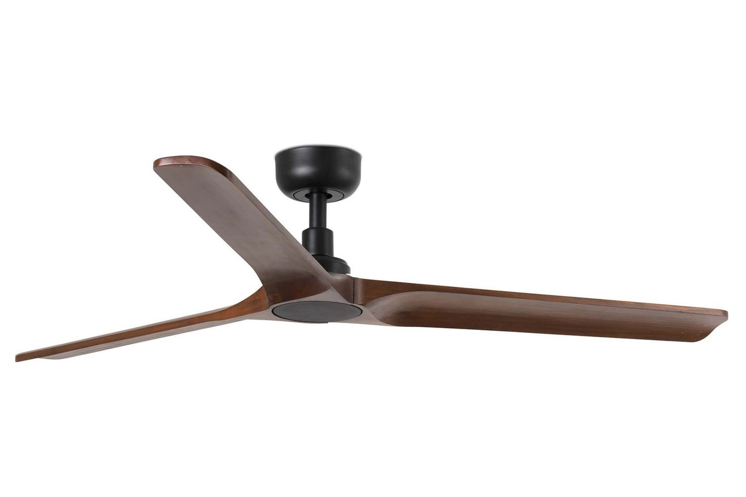 Heywood 132cm Black-Walnut Ceiling Fan with Remote Control by Faro