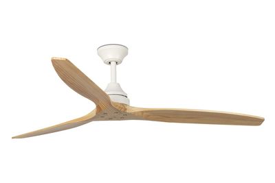 Alo 152cm White-Pine Ceiling Fan with Remote Control by Faro