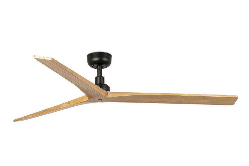 Klim 150cm Black-Pine Ceiling Fan with Remote Control by Faro