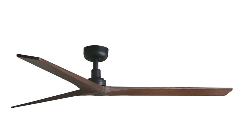 Klim 150cm Black-Walnut Ceiling Fan with Remote Control by Faro
