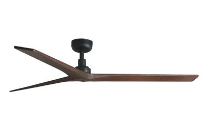 Klim 150cm Black-Walnut Ceiling Fan with Remote Control by Faro