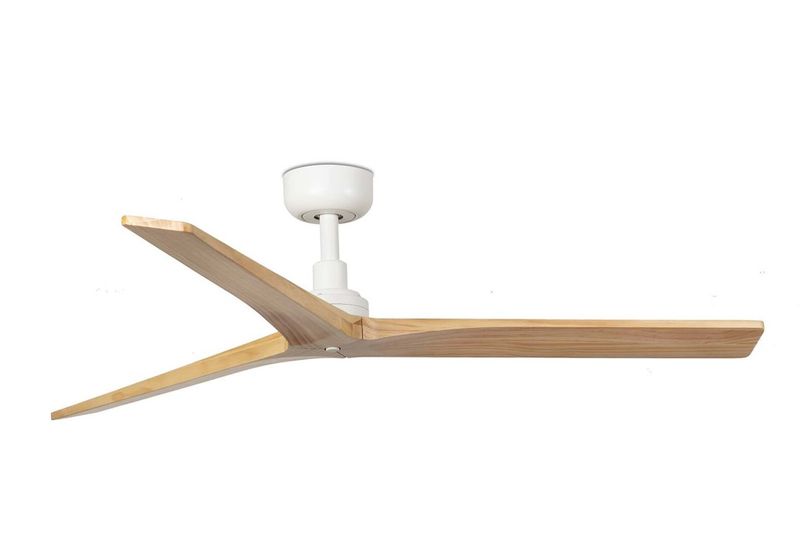 Klim 150cm White-Pine Ceiling Fan with Remote Control by Faro