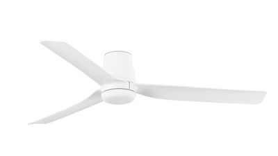 Punt Tub 130cm White-White Ceiling Fan with Remote Control by Faro