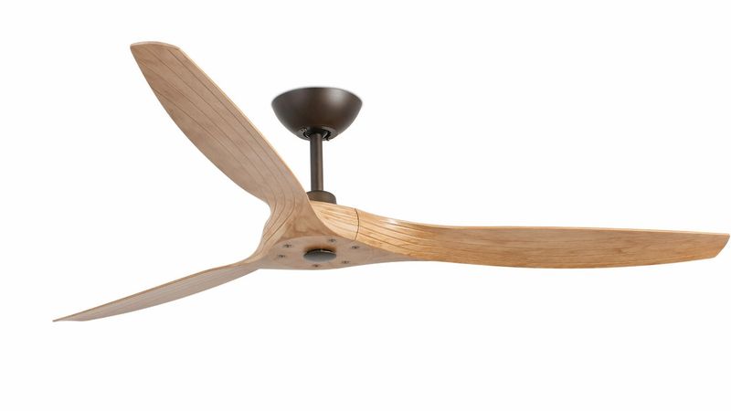 Morea 152cm Brown-Maple Ceiling Fan with Remote Control by Faro