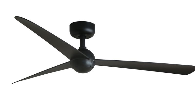 Sfera 106cm Black-Black Ceiling Fan with Remote Control by Faro