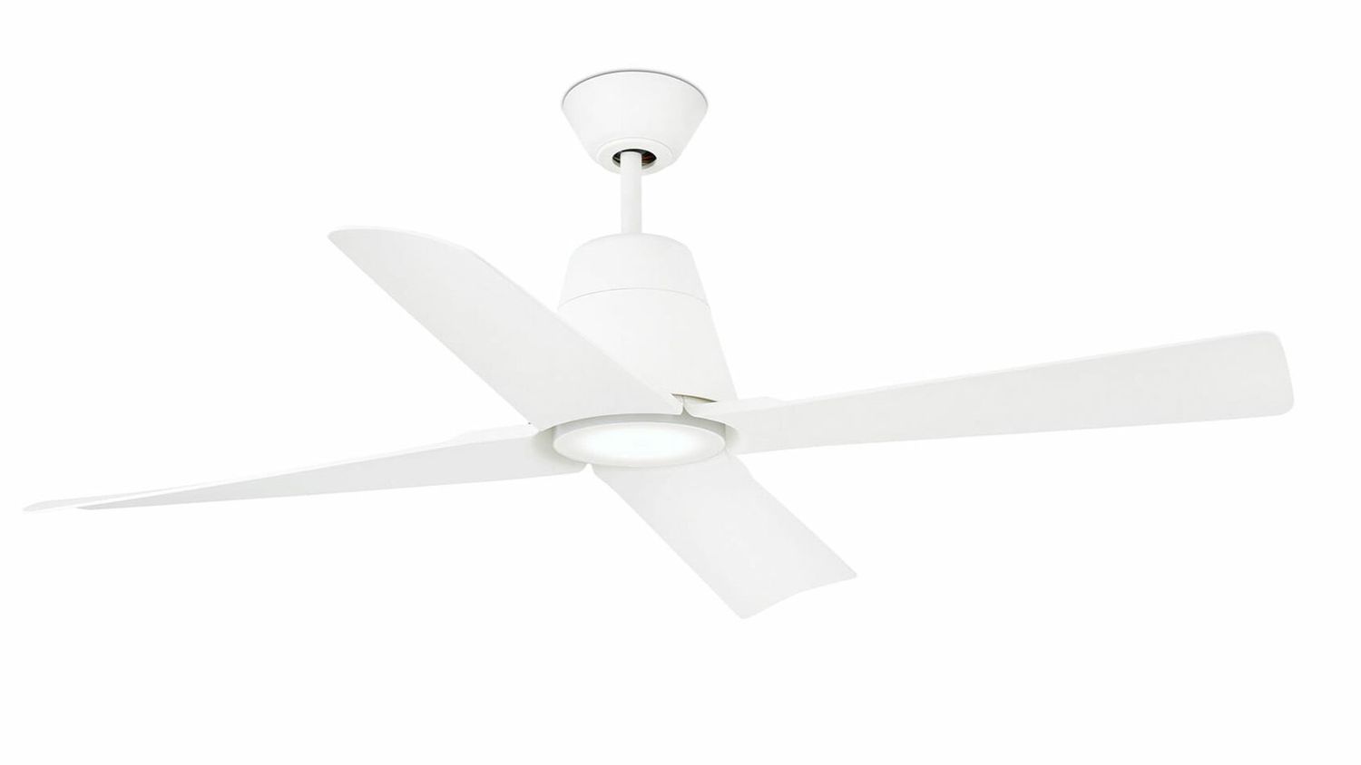 Typhoon 130cm White-White Ceiling Fan with Light &amp; Remote Control by Faro