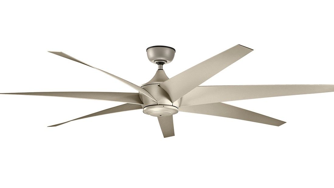 Lehr 203cm Silver-Silver Ceiling Fan with Remote Control by Kichler
