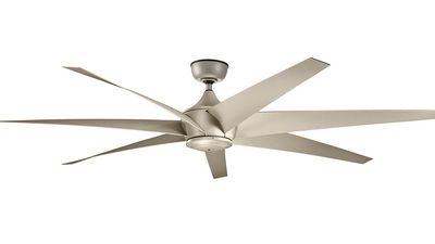 Lehr 203cm Silver-Silver Ceiling Fan with Remote Control by Kichler