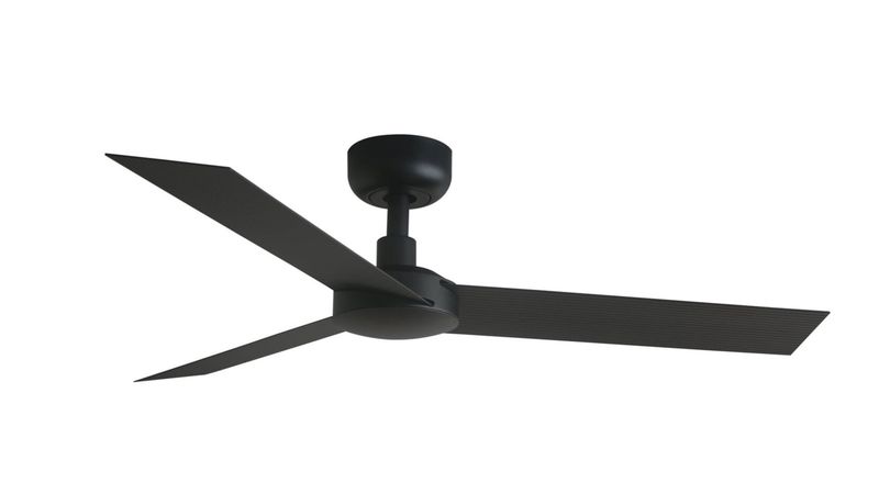 Cruiser 132cm Black-Black Ceiling Fan with Remote Control by Faro
