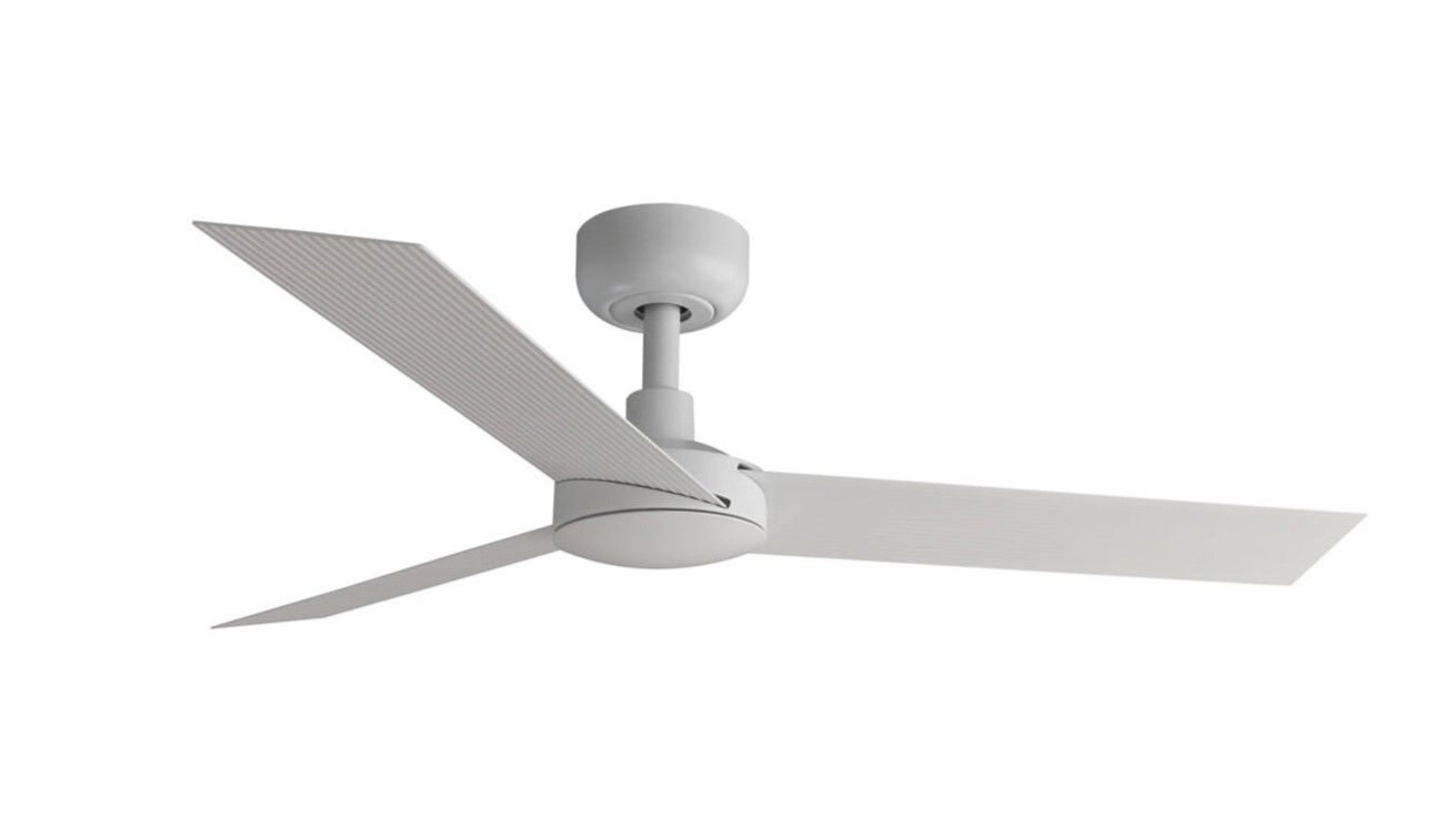 Cruiser 132cm White-White Ceiling Fan with Remote Control by Faro