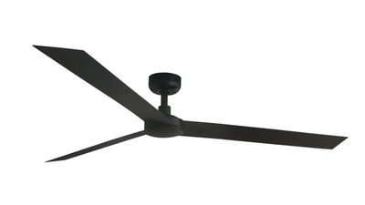 Cruiser 160cm Black-Black Ceiling Fan with Remote Control by Faro