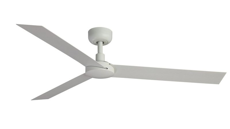 Cruiser 160cm White-White Ceiling Fan with Remote Control by Faro