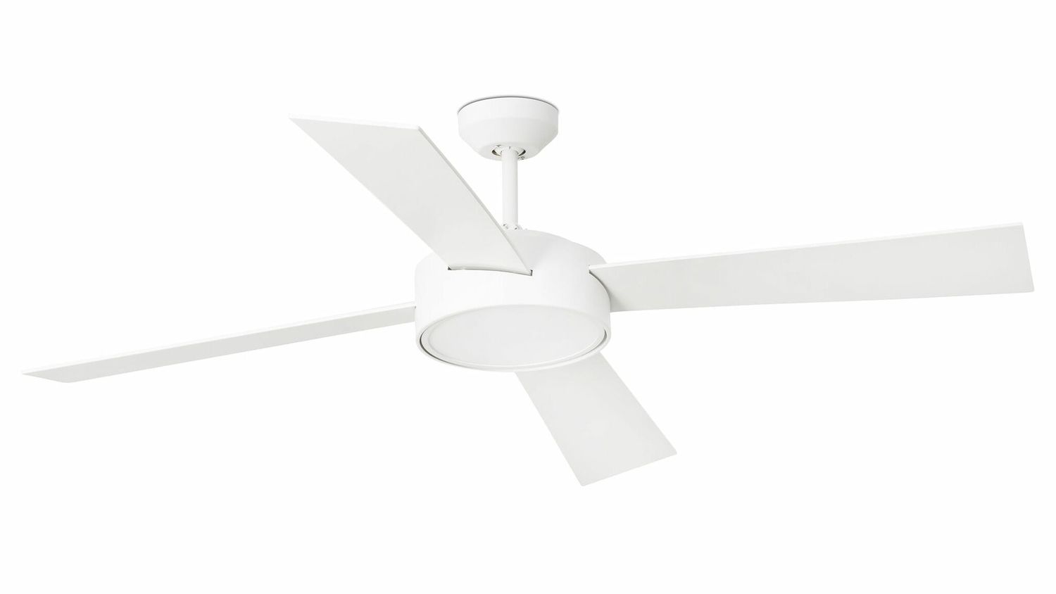 Hydra 135cm White-White Ceiling Fan with Light &amp; Remote Control by Faro