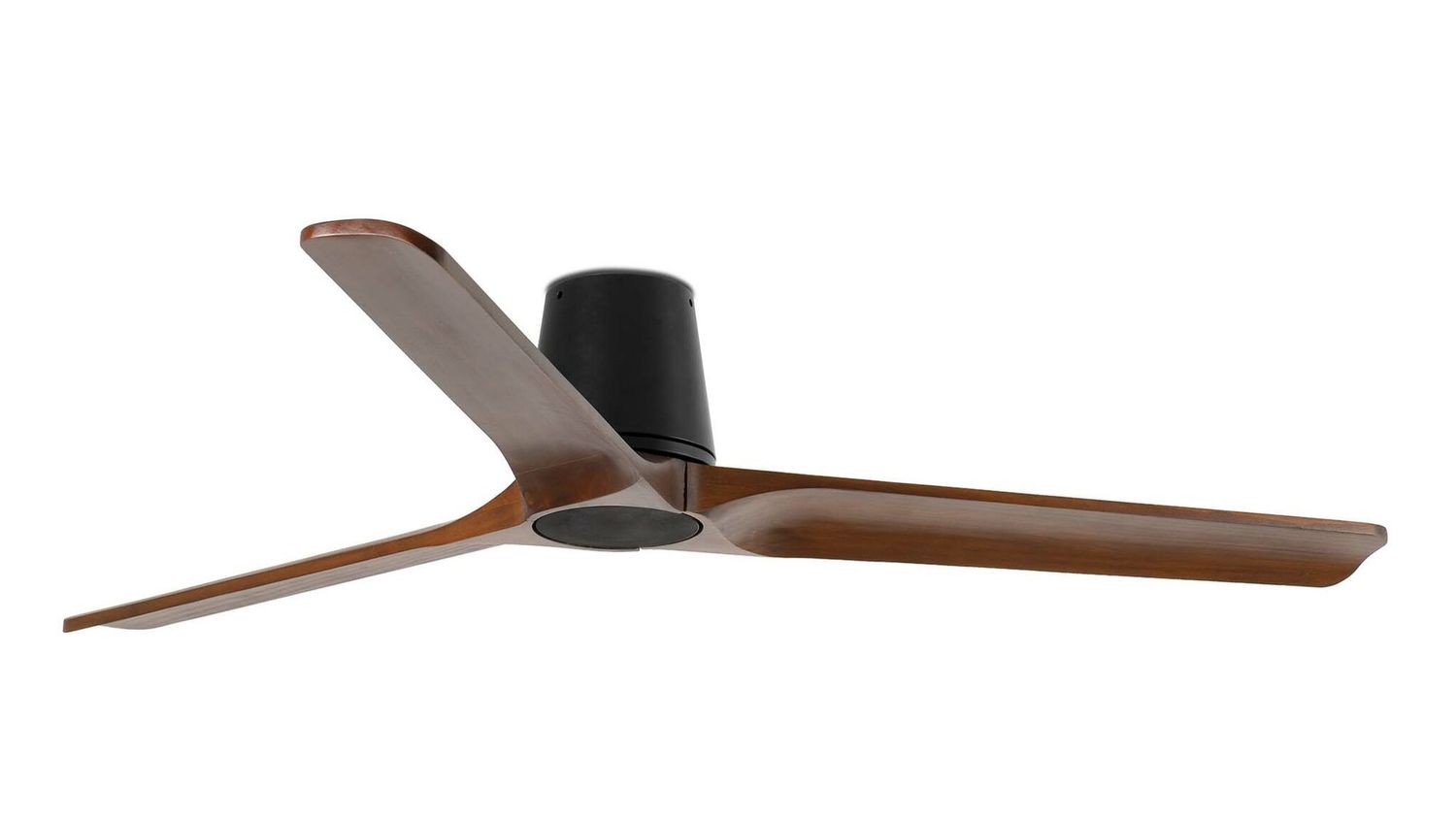 Heywood Tub 132cm Black-Walnut Ceiling Fan with Remote Control by Faro