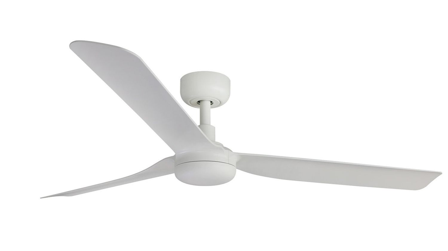 Punt 130cm White-White Ceiling Fan with Remote Control by Faro