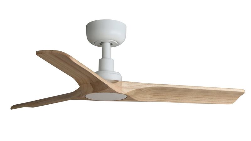 Heywood 90cm White-Pine Ceiling Fan with Remote Control by Faro