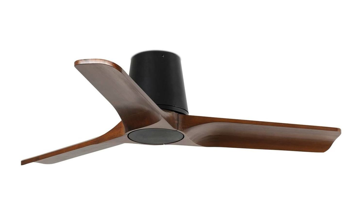 Heywood Tub 90cm Black-Walnut Ceiling Fan with Remote Control by Faro