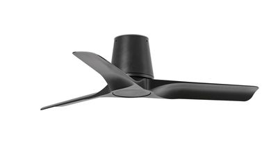 Hey Tub 90cm Black-Black Ceiling Fan with Remote Control by Faro