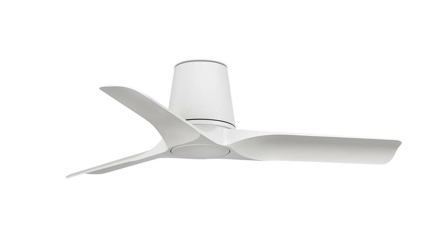 Hey Tub 90cm White-White Ceiling Fan with Remote Control by Faro
