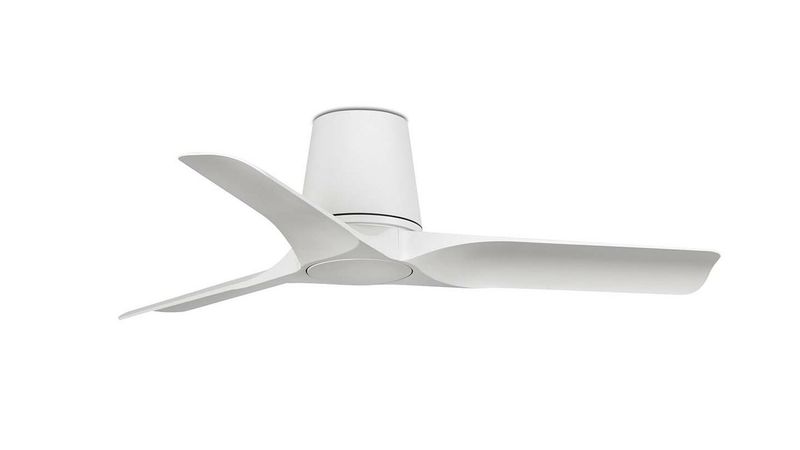 Hey Tub 90cm White-White Ceiling Fan with Remote Control by Faro