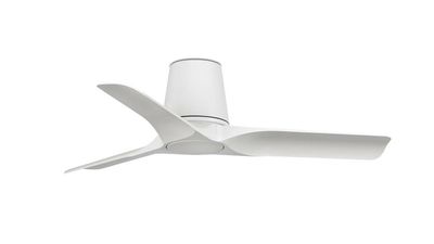 Hey Tub 90cm White-White Ceiling Fan with Remote Control by Faro