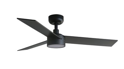 Rudder 106cm Black-Walnut Ceiling Fan with Light &amp; Remote Control by Faro